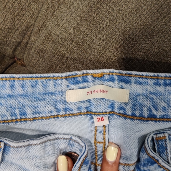 Bleached Levi Jeans - (never used, just as new) - Picture 2 of 2